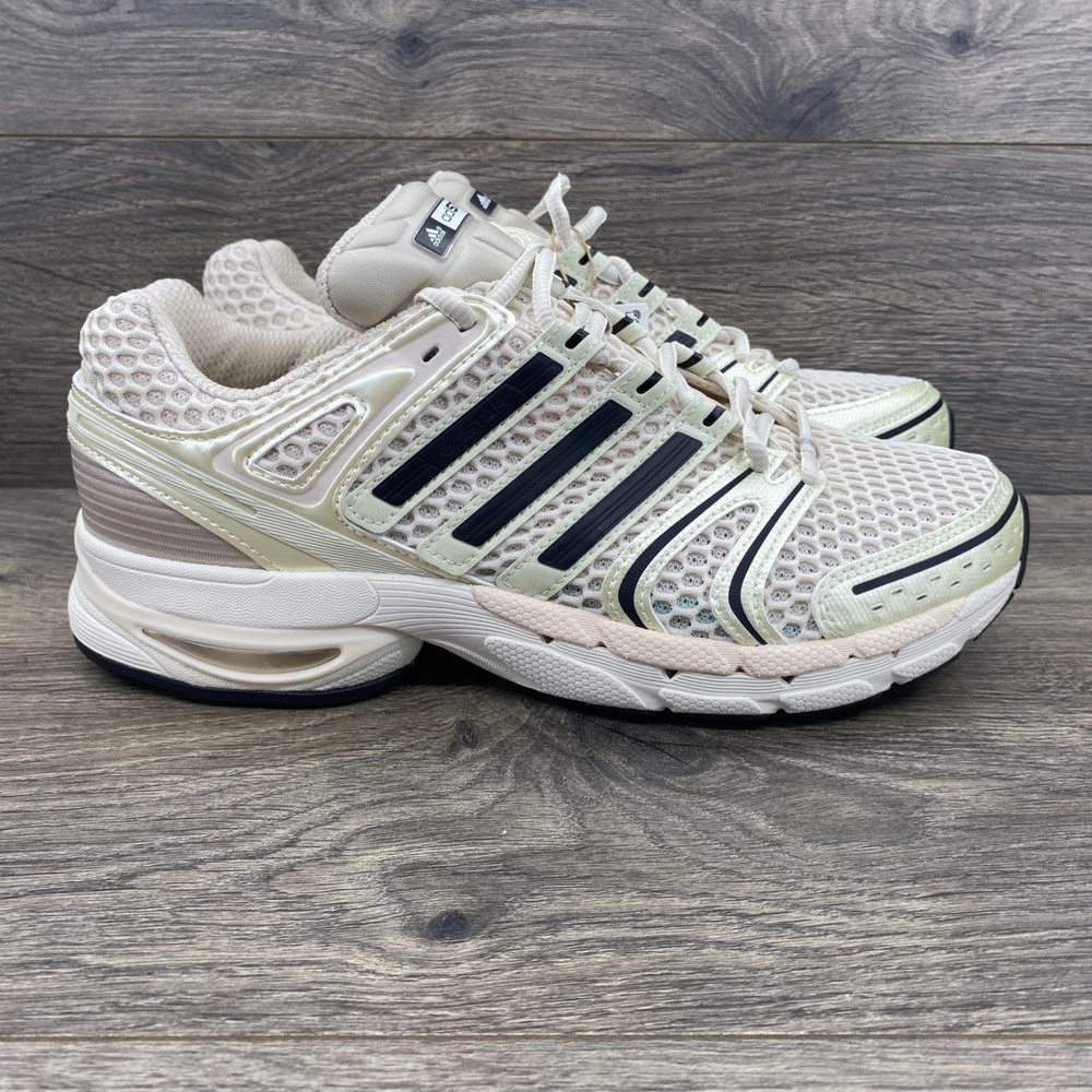 Adidas Adistar Control 5 Mens 8.5 Cream Off White Black Running Sneakers KI6152